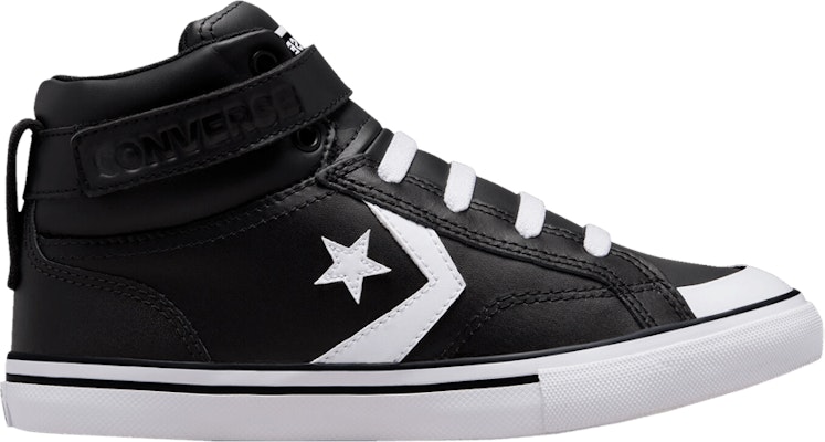 (Grade School) Converse Pro Blaze Strap Leather High 'Black White' A01072C Buy (Grade School) Converse Pro Blaze Strap Leather High 'Black White' A01072C