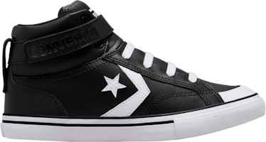 (Grade School) Converse Pro Blaze Strap Leather High 'Black White' A01072C (Grade School) Converse Pro Blaze Strap Leather High 'Black White' A01072C
