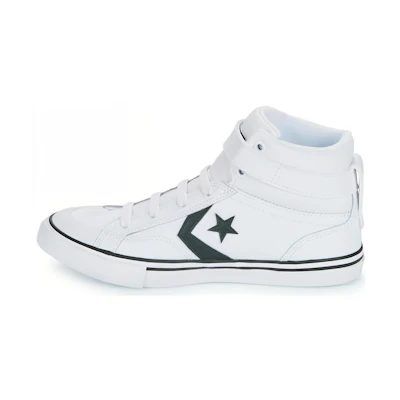 (GS) Converse Pro Blaze Strap Leather High 'White Black'
