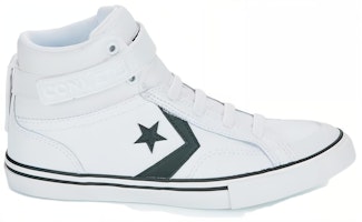 (國小)Converse Pro Blaze Strap 皮革高筒運動鞋 '白黑色' A01071C Order (國小)Converse Pro Blaze Strap 皮革高筒運動鞋 '白黑色' A01071C