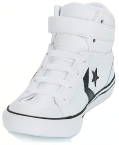 (小童款) Converse Pro Blaze Strap 皮革高帮 '白黑色' A01071C Lookbook (小童款) Converse Pro Blaze Strap 皮革高帮 '白黑色' A01071C