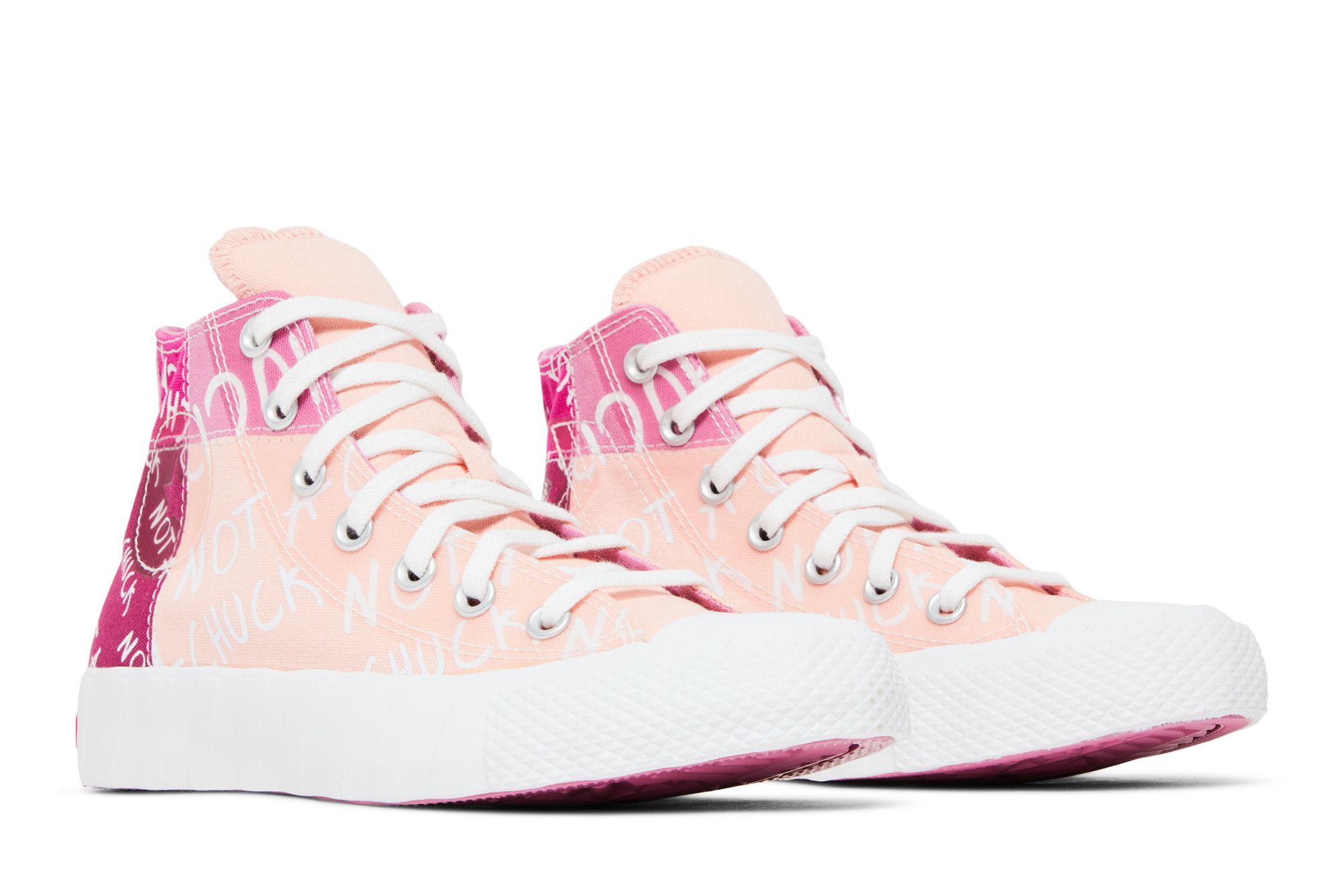 Cheap （大童款）Converse UNT1TL3D 高筒「不是 Chuck - 風暴粉」272574C
