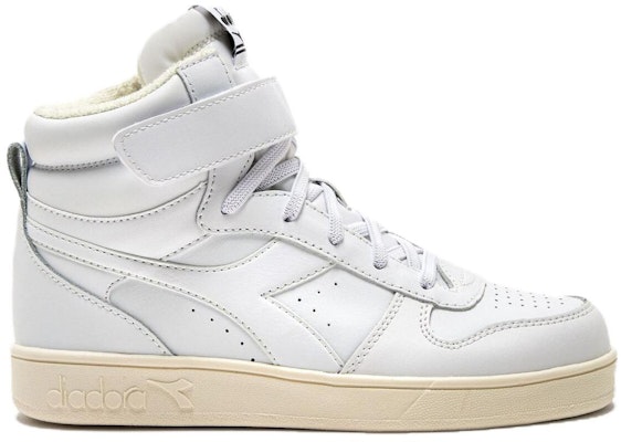(Grade School) Diadora Magic Basket Mid Little Kid 'Triple White' 501-178316-C6180 Order (Grade School) Diadora Magic Basket Mid Little Kid 'Triple White' 501-178316-C6180