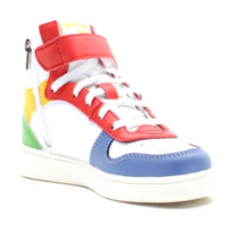 Shop Diadora Magic Basket Mid Niño 'Bloque de Colores Primarios' (Tallas Escolares). 501-178316-D0581