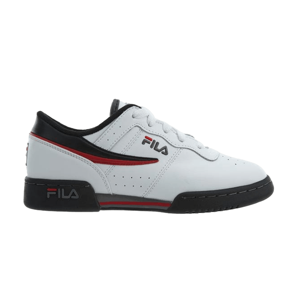 (Grade School) FILA Original Fitness 'White Black Red' 3VF80105-122