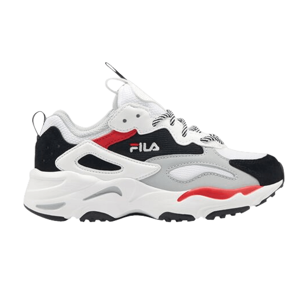 (Grade School) FILA Ray Tracer 'White Black Hris' 3RM00588-102