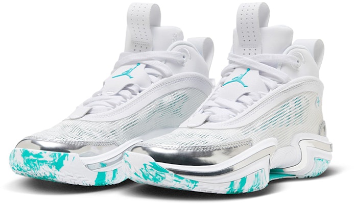 (Grade School) Guo Ailun x Air Jordan 36 'White Hyper Jade' DQ4461-130 Lookbook (Grade School) Guo Ailun x Air Jordan 36 'White Hyper Jade' DQ4461-130