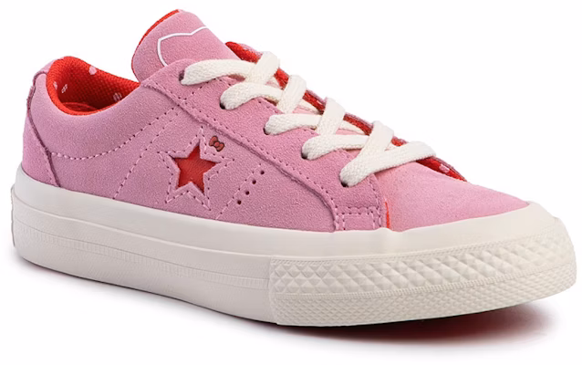 (Grade School) Hello Kitty x Converse One Star Suede Low Top 'Prism Pink' 362941C Lookbook (Grade School) Hello Kitty x Converse One Star Suede Low Top 'Prism Pink' 362941C