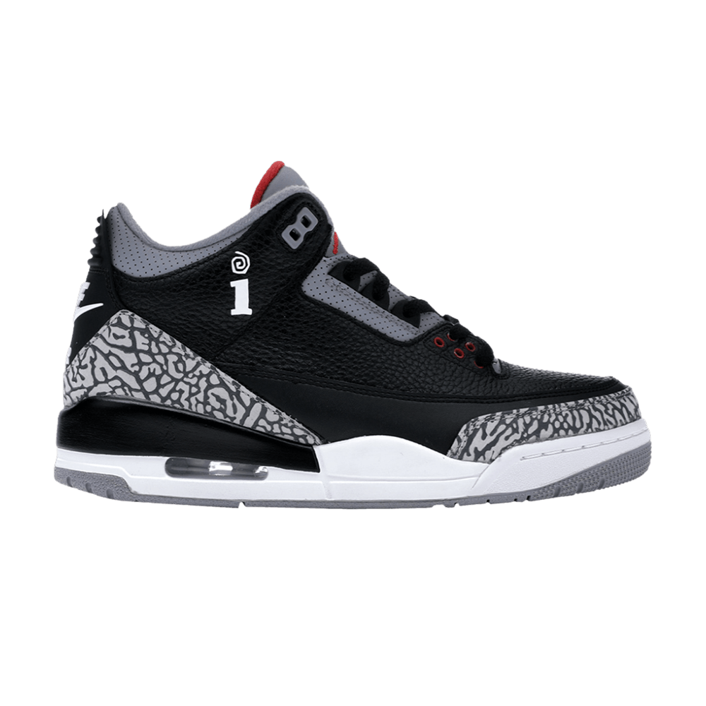 (Grade School) Interscope Records x Air Jordan 3 Retro OG BG 'Black Cement' 854261-001-INTERSCOPE