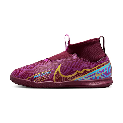 (GS) Kylian Mbappé Nike Zoom Mercurial Superfly 9 Academy IC 'Dark Beetroot'