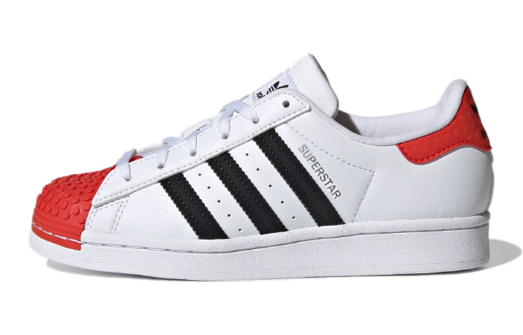 (Grade School) LEGO x adidas Superstar 'Cloud White Red' H03955