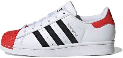 (Grade School) LEGO x adidas Superstar 'Cloud White Red' H03955 (Grade School) LEGO x adidas Superstar 'Cloud White Red' H03955