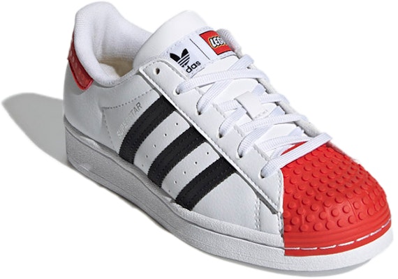 (Grade School) LEGO x adidas Superstar 'Cloud White Red' H03955 Lookbook (Grade School) LEGO x adidas Superstar 'Cloud White Red' H03955