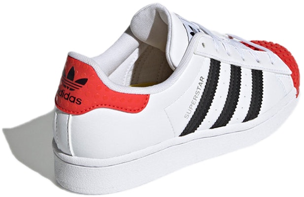 (Grade School) LEGO x adidas Superstar 'Cloud White Red' H03955 Shop (Grade School) LEGO x adidas Superstar 'Cloud White Red' H03955