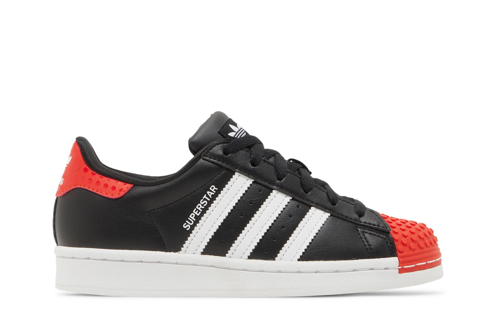 (GS) LEGO adidas Superstar 'Core Black Red'