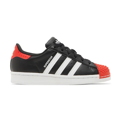 (GS) LEGO adidas Superstar 'Core Black Red'