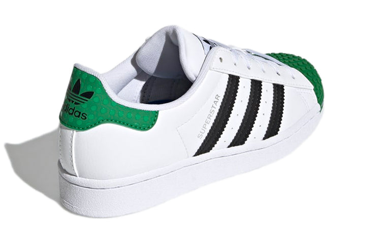 Shop (Kanak-Kanak) LEGO x adidas Superstar 'Putih Hijau' H03957