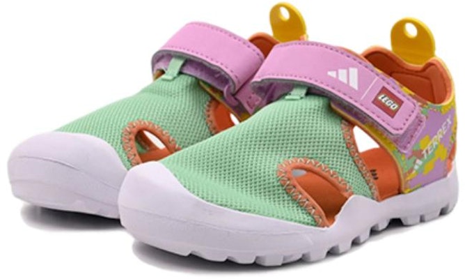 (Grade School) LEGO x adidas Terrex Captain Toey 'Green Glow Orchid' HQ5848 Lookbook (Grade School) LEGO x adidas Terrex Captain Toey 'Green Glow Orchid' HQ5848