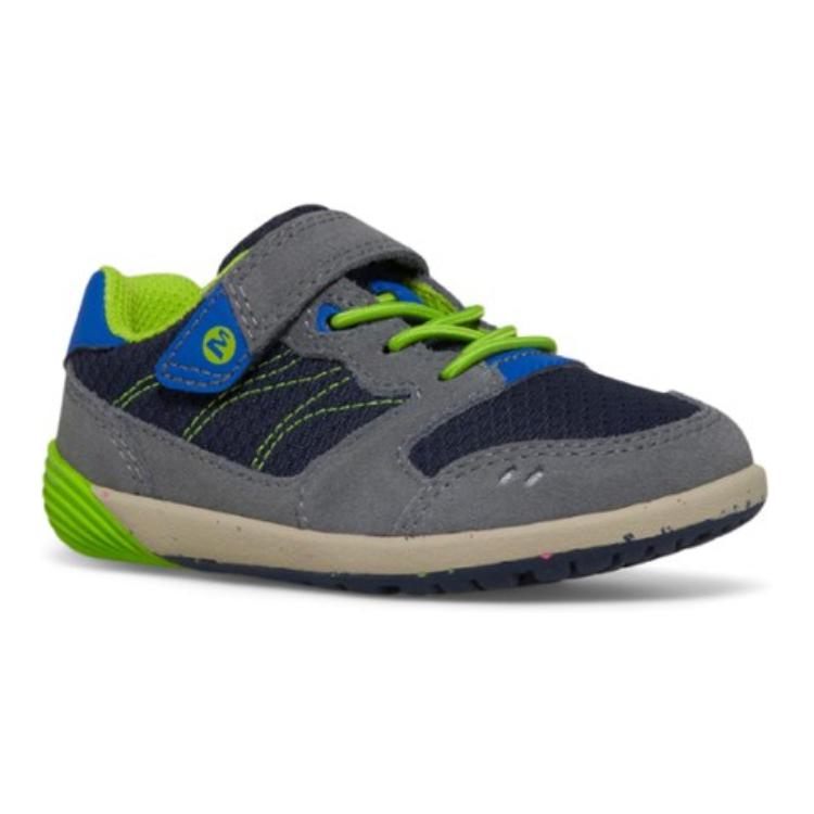 (GS) Merrell Bare Steps A83 Little Kid 'Navy Green' 圖 3