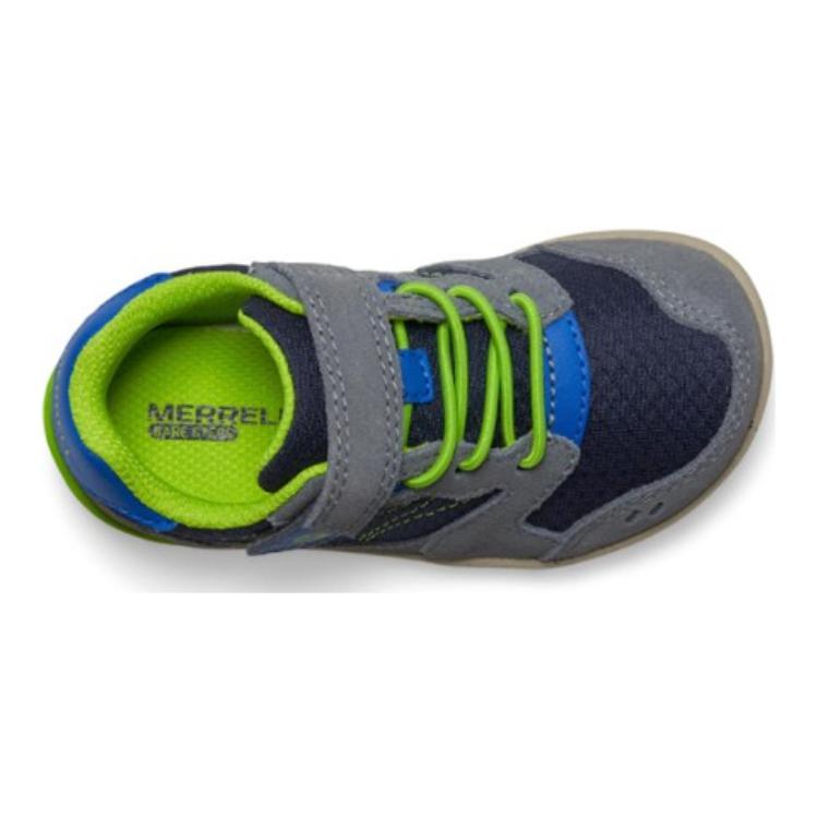 (GS) Merrell Bare Steps A83 Little Kid 'Navy Green' 圖 4