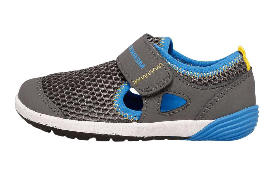 (Grade School) Merrell Bare Steps H2O Little Kid 'Grey Royal' ML265727