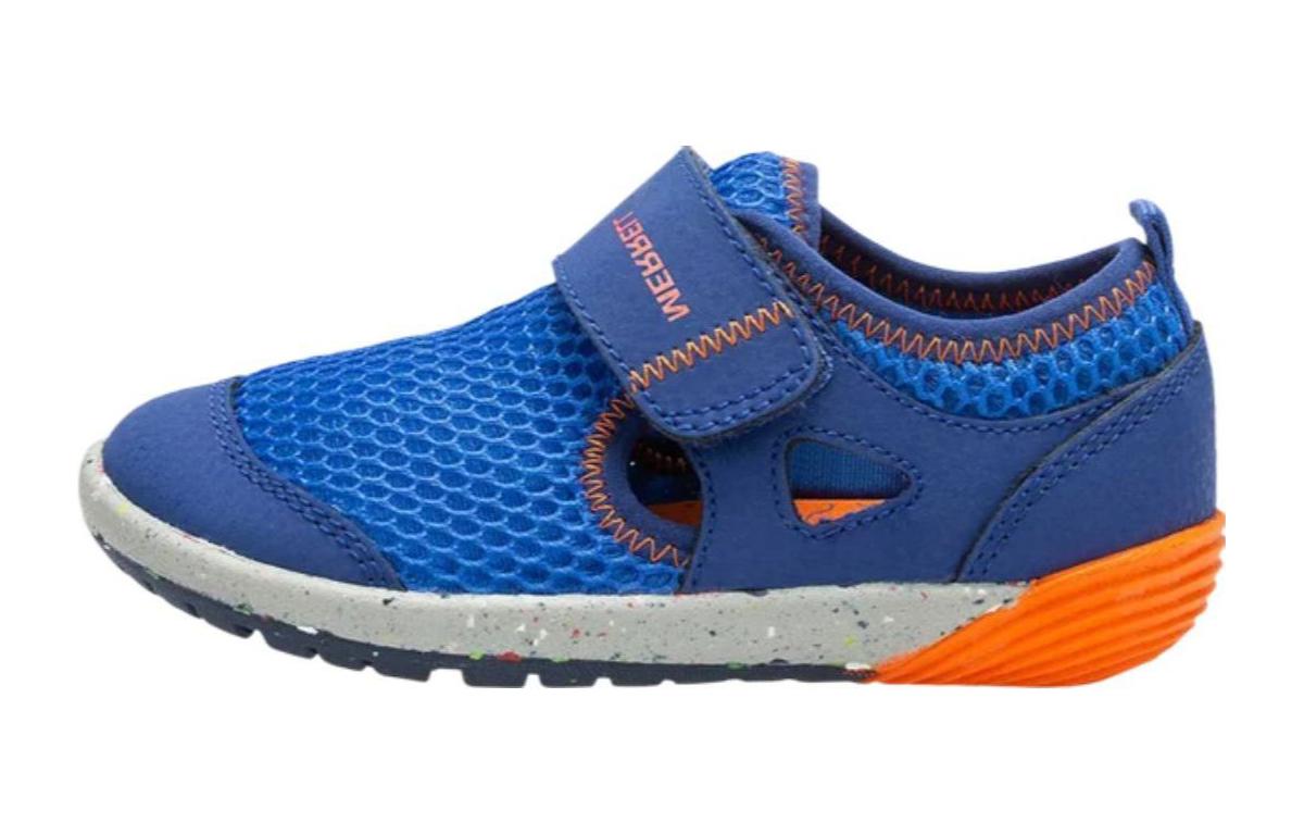 (Grade School) Merrell Bare Steps H2O Little Kid 'Blue Orange' ML260875