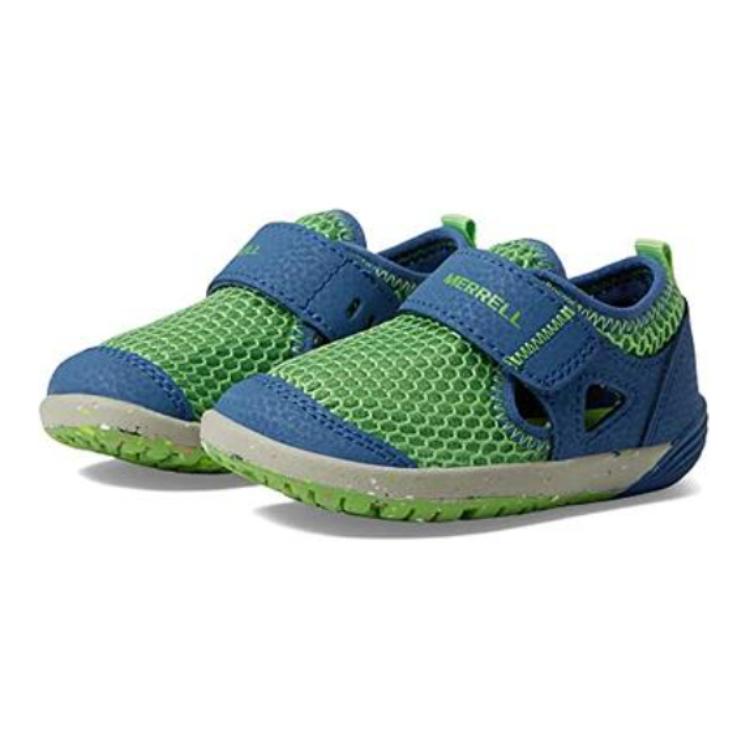 Lookbook (Maternelle) Merrell Bare Steps H2O Enfant ''Bleu Foncé Vert'' ML266801