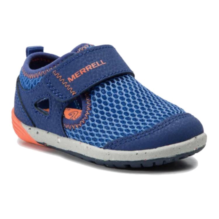 Lookbook (Grade School) Merrell Bare Steps H2O Enfant ''Bleu Orange'' ML260875