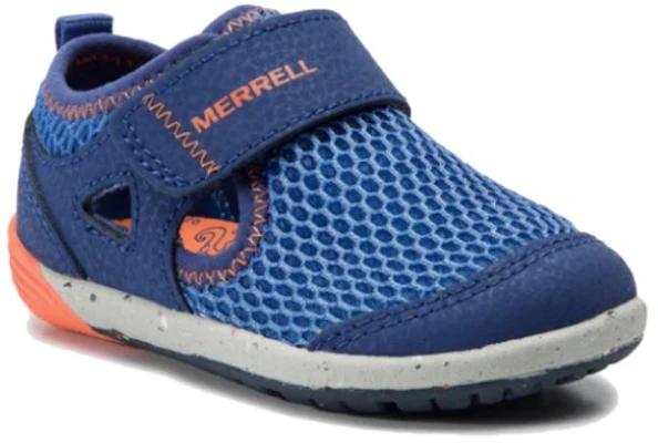 (Grade School) Merrell Bare Steps H2O Enfant ''Bleu Orange'' ML260875 Lookbook (Grade School) Merrell Bare Steps H2O Enfant ''Bleu Orange'' ML260875