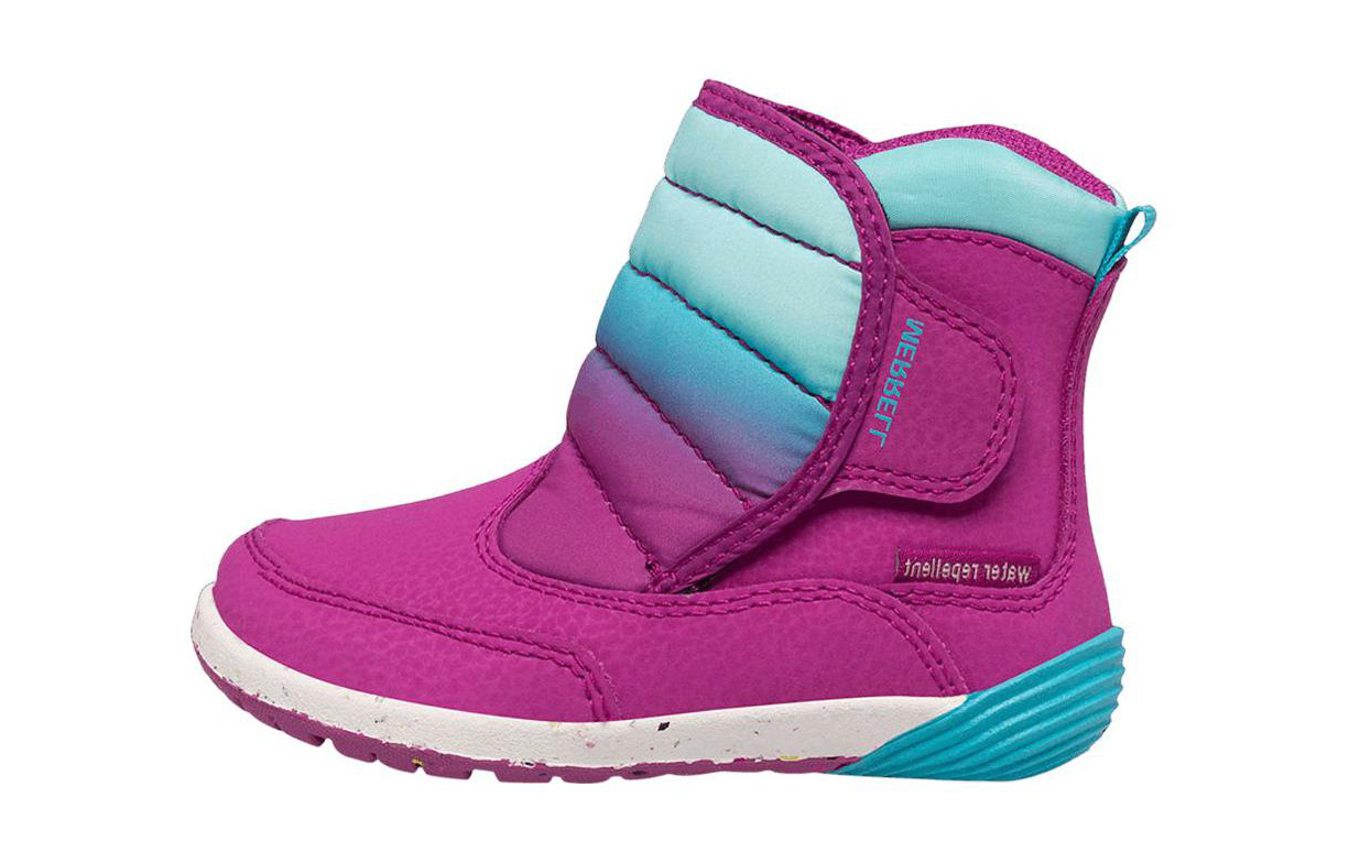 (Grade School) Merrell Bare Steps Puffer Little Kid 'Berry Turquoise' ML166281