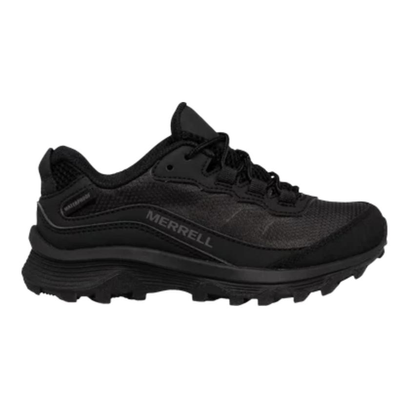 Shop Merrell Moab Speed Low Anak 'Triple Black' (Ukuran Sekolah Dasar) MK265866