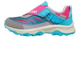 (Grade School) Merrell Moab Speed Low ZipTrek Big Kid 'Grey Turquoise Berry' MK167218 (Grade School) Merrell Moab Speed Low ZipTrek Big Kid 'Grey Turquoise Berry' MK167218