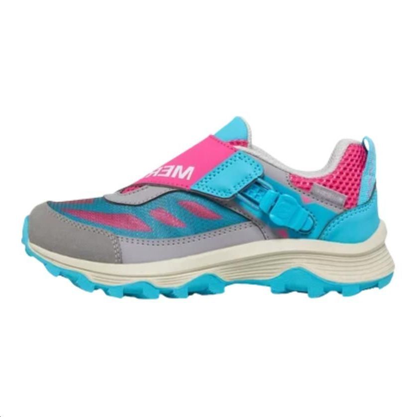 Details for Merrell Moab Speed Low ZipTrek Big Kid ''Grijs Turquoise Bes'' (Kinderen Grade School) MK167218