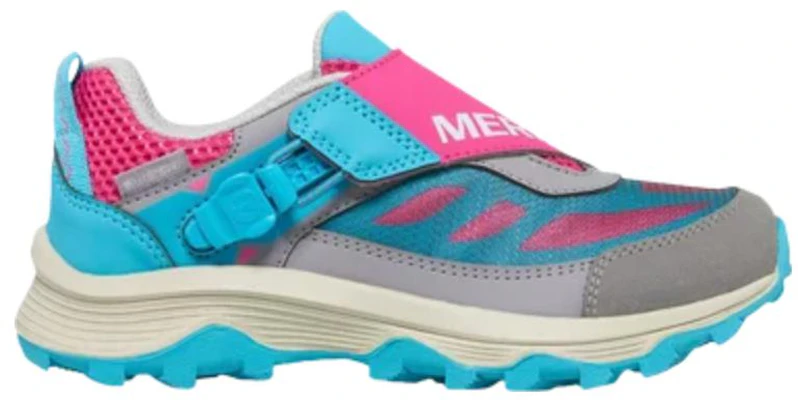 Merrell Moab Speed Low ZipTrek Big Kid ''Grijs Turquoise Bes'' (Kinderen Grade School) MK167218 Sizing Merrell Moab Speed Low ZipTrek Big Kid ''Grijs Turquoise Bes'' (Kinderen Grade School) MK167218