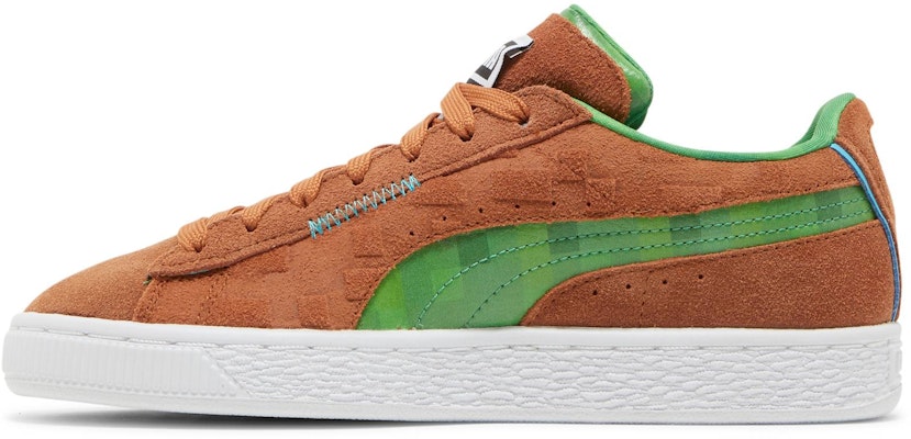 (Grade School) Minecraft x Puma Suede 'Grass Block' 384485-01 Lookbook (Grade School) Minecraft x Puma Suede 'Grass Block' 384485-01
