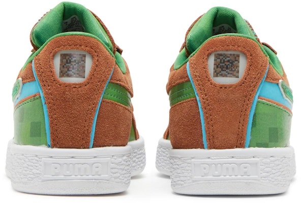 (Grade School) Minecraft x Puma Suede 'Grass Block' 384485-01 Details for (Grade School) Minecraft x Puma Suede 'Grass Block' 384485-01
