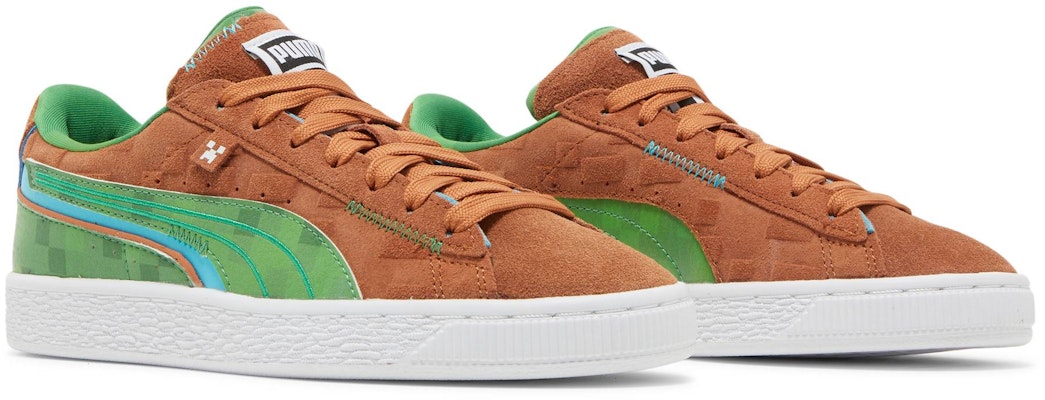 (Grade School) Minecraft x Puma Suede 'Grass Block' 384485-01 Cheap (Grade School) Minecraft x Puma Suede 'Grass Block' 384485-01