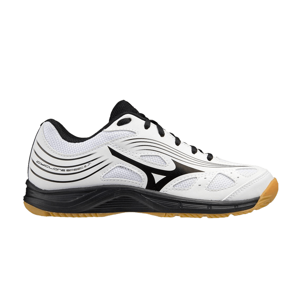 (Grade School) Mizuno Cyclone Speed 3 Jr 'White Black' 430315-0090