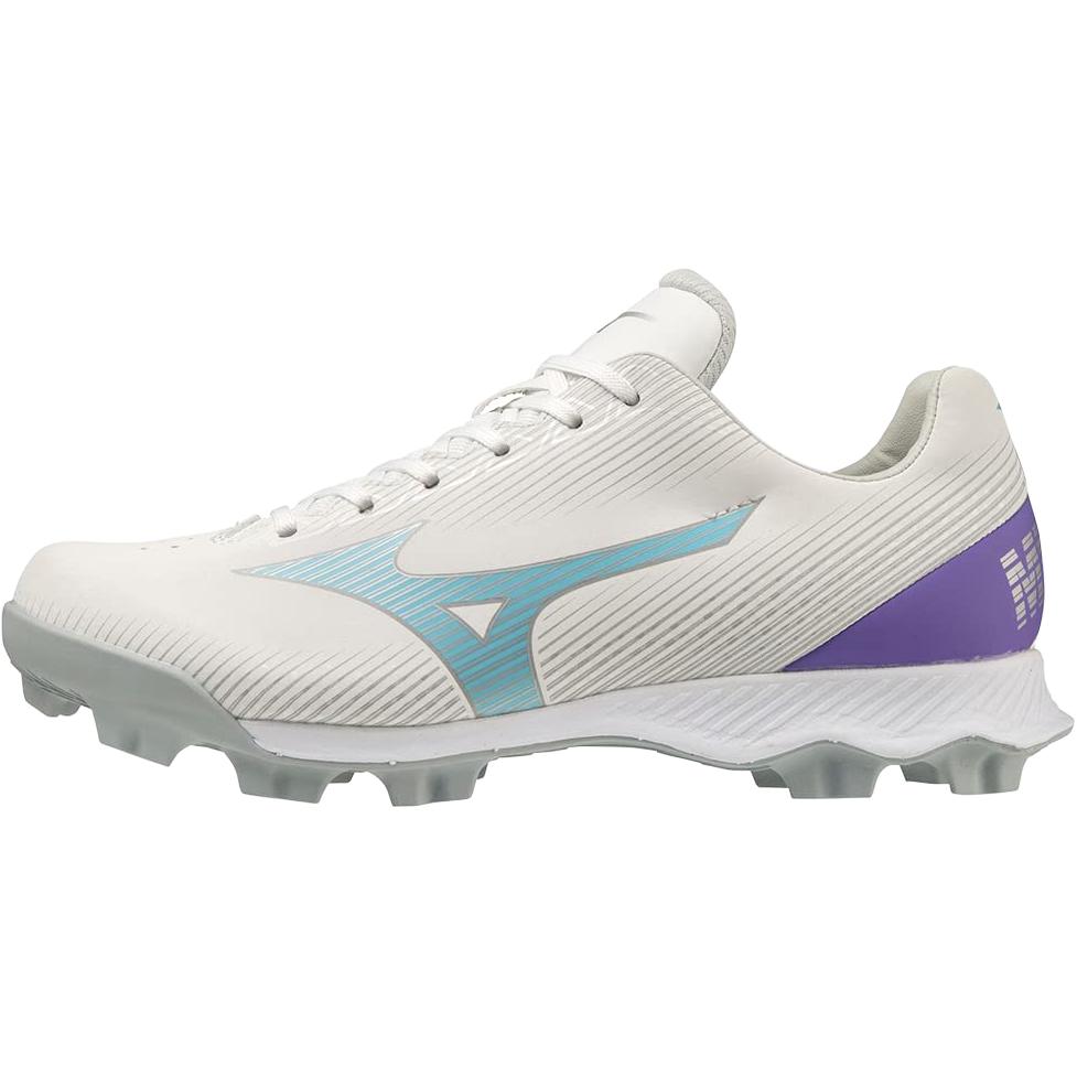 (Grade School) Mizuno Wave Finch LightRevo Jr 'White Teal Purple' 320666-0050