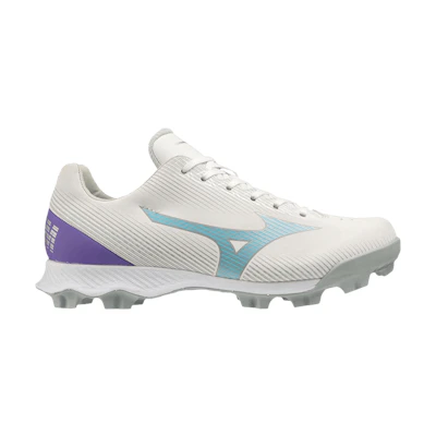 (GS) Mizuno Wave Finch LightRevo Jr 'White Teal Purple'
