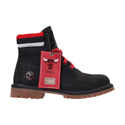 (GS) NBA Mitchell and Ness Timberland 6 Inch Classic PRM Boot Junior 'Chicago Bulls'