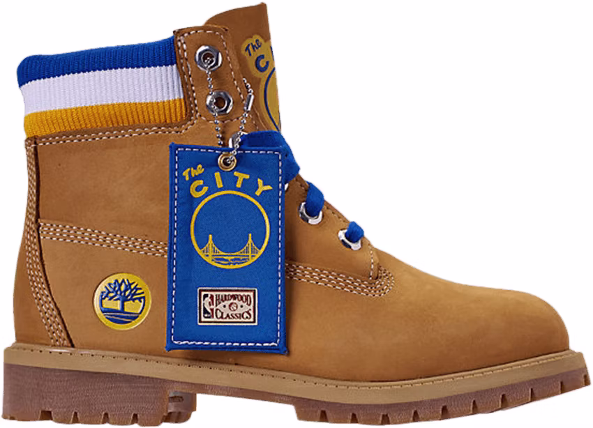 nba-x-mitchell-and-ness-x-timberland-6-inch-classic-premium-boot-junior-golden-state-warriors-youth