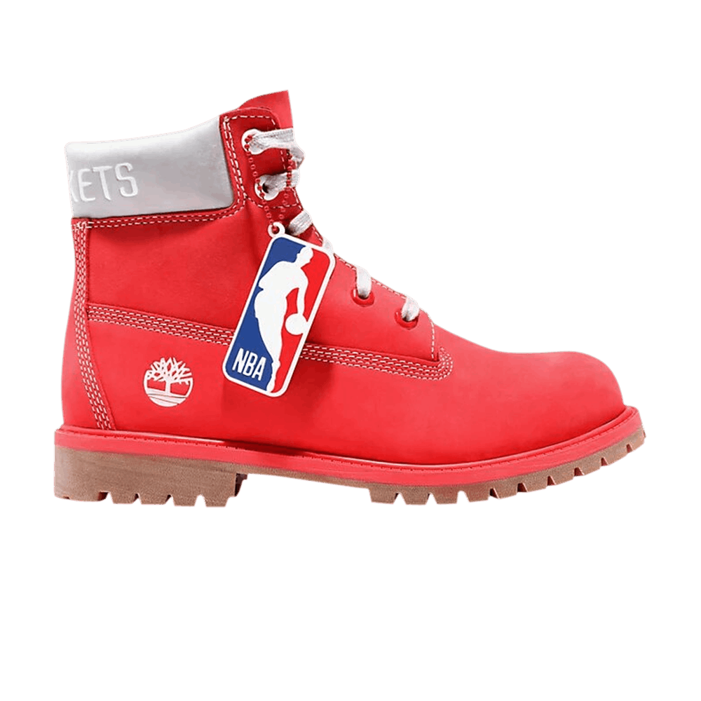 (GS) NBA Timberland 7 Inch Classic PRM Boot Junior 'Houston Rockets'