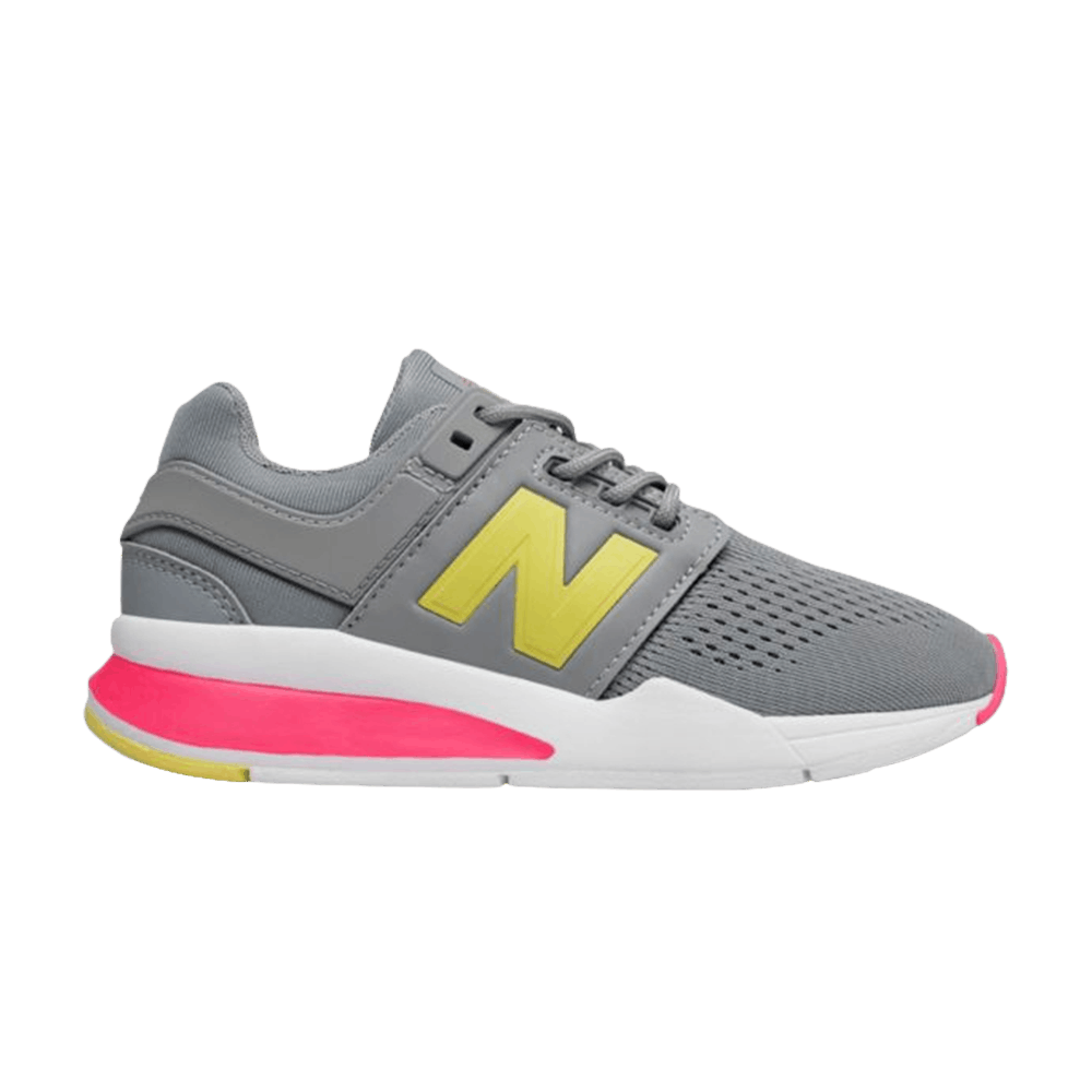 (Grade School) New Balance 247v2 'Grey Yellow' KL247TIG