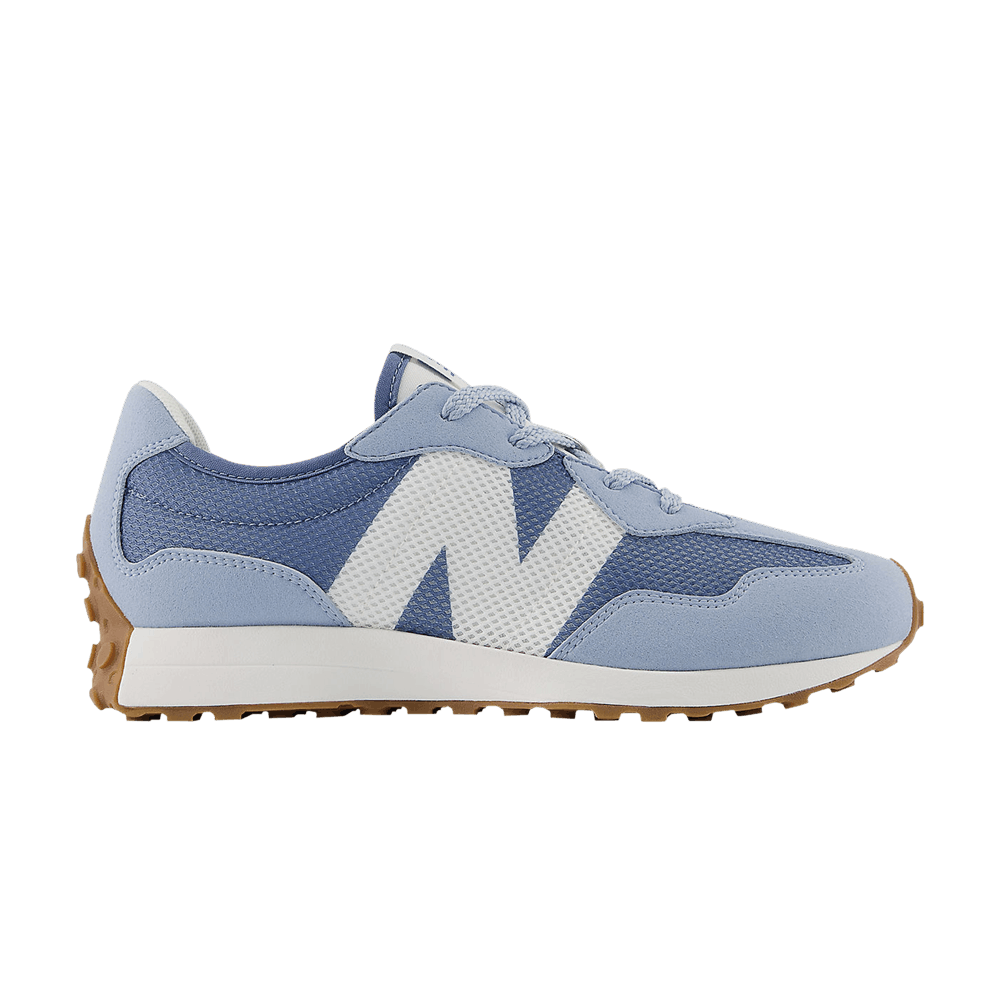 (GS) NB 327 Big Kid Wide 'Mercury Blue'
