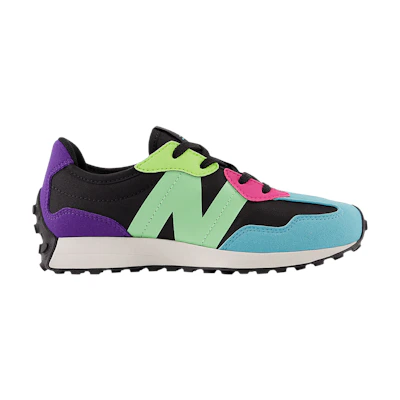 (GS) NB 327 Little Kid Wide 'Black Green Purple'