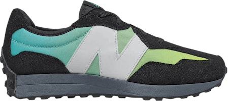 (Grade School) New Balance 327 Wide 'Black Summer Jade' GS327SA-W (Grade School) New Balance 327 Wide 'Black Summer Jade' GS327SA-W