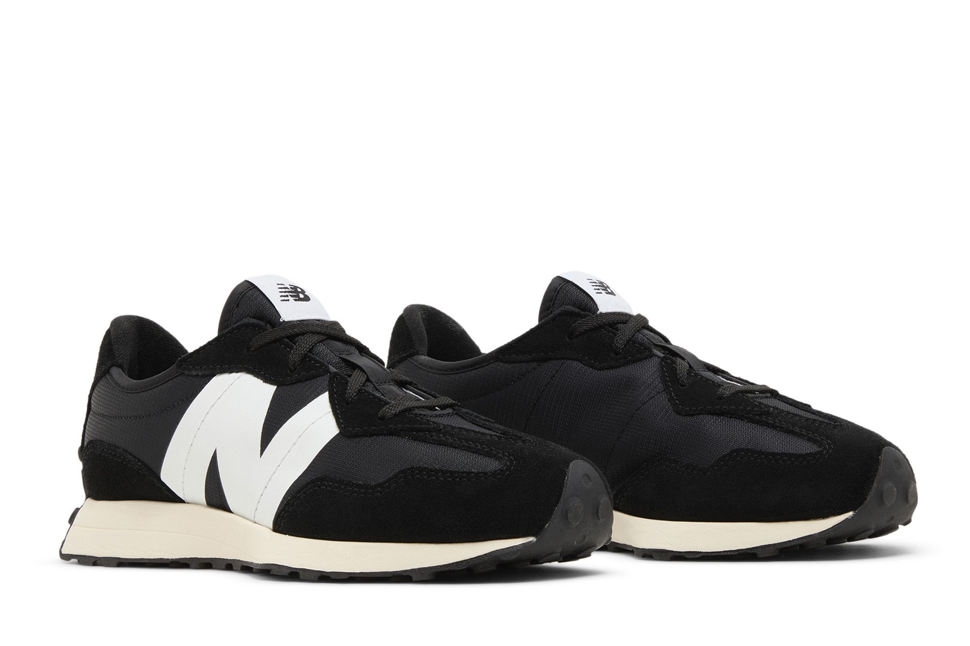 Cheap (New Balance Kanak-kanak) New Balance 327 Wide 'Hitam Putih' GS327GS-W