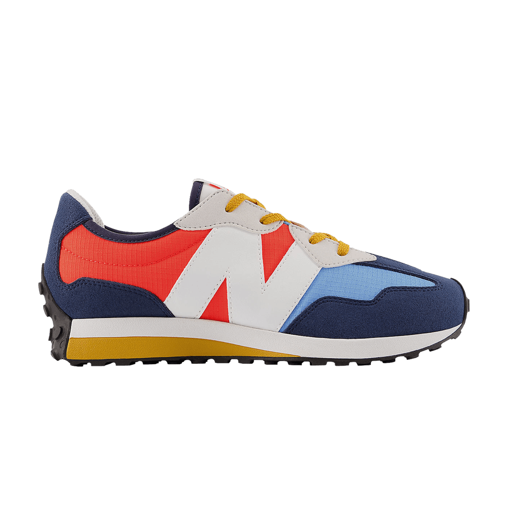 (Grade School) New Balance 327 Wide 'Natural Indigo Electric Red' GS327SH-W