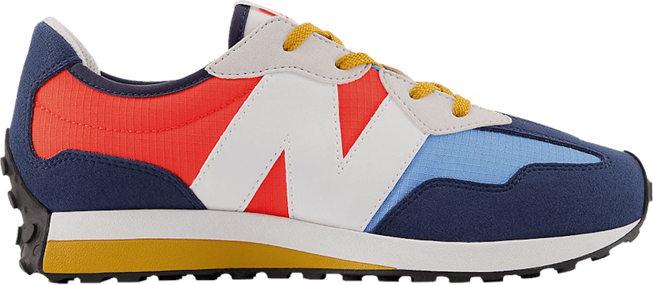 (New Balance) 327 Anak Lebar 'Natural Indigo Electric Red' GS327SH-W Buy (New Balance) 327 Anak Lebar 'Natural Indigo Electric Red' GS327SH-W